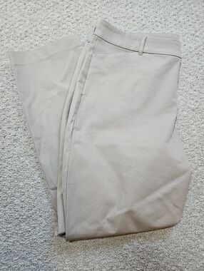 Old Navy Tan High Rise Pixie Straight Pants Size 18 Tall Casual Career Office